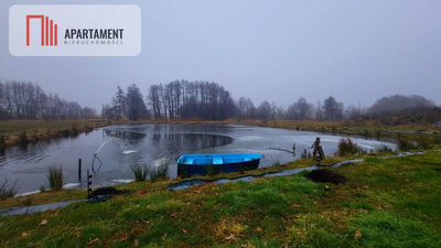 Duża działka z zarybionym stawem. Niska Cena - 5