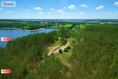 Działki z linią brzegową jeziora pod Toruniem - 2