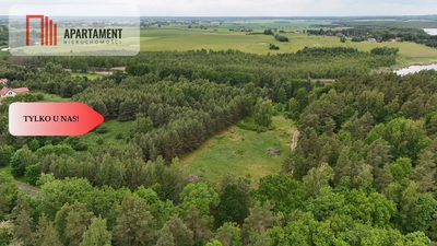 Działka z linią brzegową – Mazury, media, WZ! - 2
