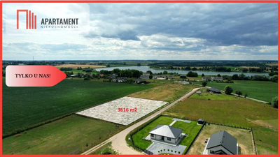 * działka w cichej okolicy Gąbina, 400m od jeziora