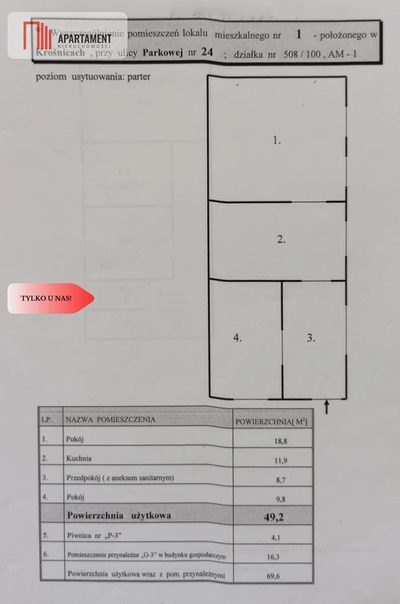 Krośnice/własna aranżacja/duży potencjał/parter/ - 2
