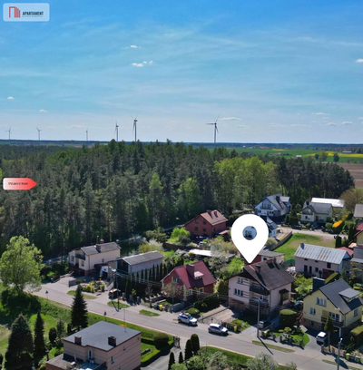 Cisza, spokój, las, na sprzedaż pół domu, ogródek
