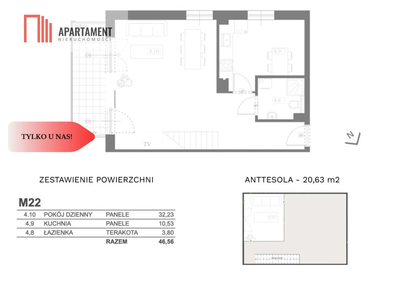 Prestiżowe trzypokojowe z antresolą - 4