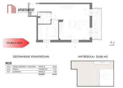 Prestiżowe trzypokojowe z antresolą - 3