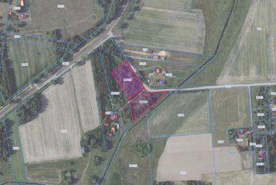 Działka z WZ i mediami - las i droga asfaltowa - 2