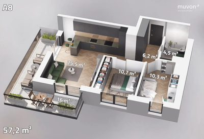 Cisza, zieleń, komfort – apartament przy Tabelowej