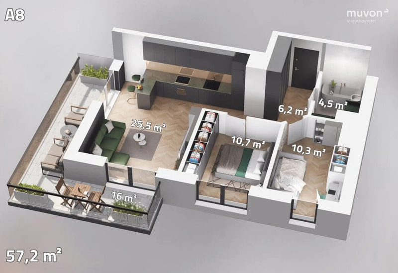 Cisza, zieleń, komfort – apartament przy Tabelowej - 105055042.jpg
