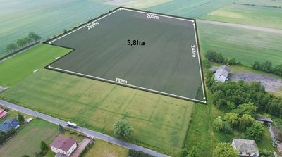Działka przemysłowa 5,8 ha | gm. Łowicz | MPZP