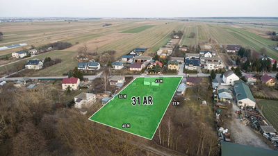 31 arów z domem i mediami – Mełgiew