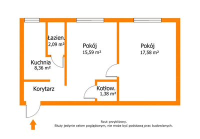 Przestronne, bezczynszowe- M2 w Centrum Brodnicy - 5