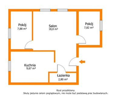 Wyremontowane mieszkanie w centrum Krzyża - 2