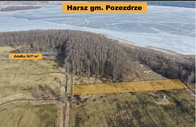 Działka budowlana nad jeziorem - Mazury.