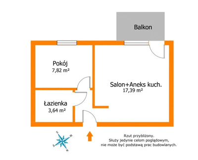 2 pokojowe mieszkanie z balkonem w Szamotułach - 2