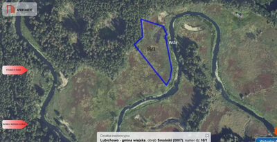 Działka 1,140 ha przy lesie Nad rzeką Wdą-Smolniki - 3