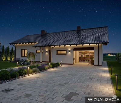 Dom wolnostojący przy lesie. Rożnowo. Deweloperski - 4