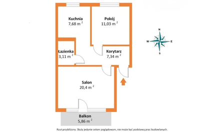 Jasne 2 pokoje na Olechowie | 49 m² - 2