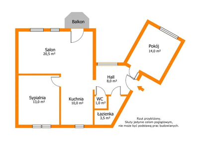 Rezerwacja! Radogoszcz 3 pokoje 74m2 BALKON - 3