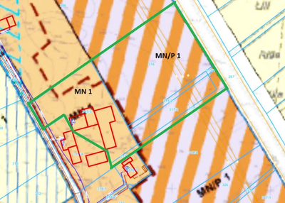 Teren inwestycyjny 1,6 ha (MN/P1 + MN1) | Nowizna - 2