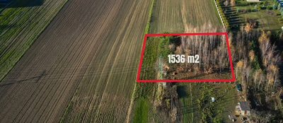 Duża działka 1536 m2 z mediami w drodze I Wierzbna - 3