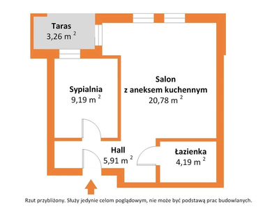 Gotowe 40 m2 w centrum z garażem i komórką - 3