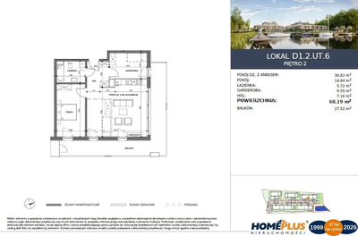 0%, Apartament nad J.Dąbie, osiedle z mariną - 2