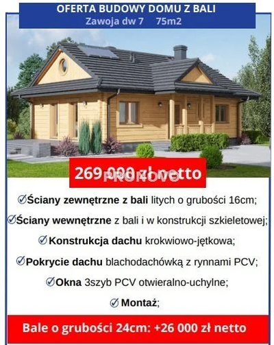 domy do wybudowania z bali i szkieletowe - 2