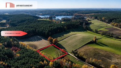 Spokój, natura, jeziora–działka zagrodowa Dormowo