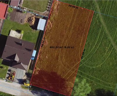 Działka budowlana 856 m² – Łowicz, ul. Lniana - 2