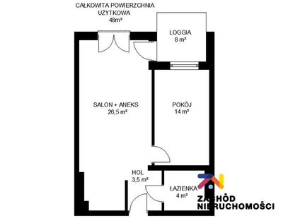 Na sprzedaż atrakcyjne i przestronne mieszkanie 2 pokojowe usytuowane na 2 piętrze w apartamentowcu z windą. Mieszkanie zlokalizowane na osiedlu KOMPLEKS ZACHODNIA. Budynek pięciopiętrowy przy budynk… - 5