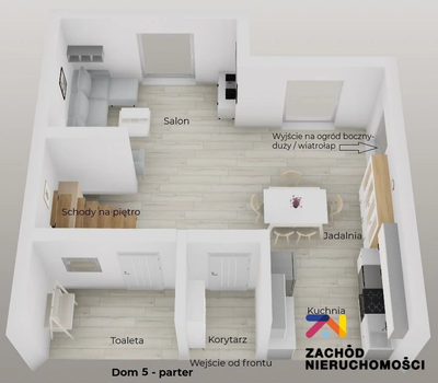 Prezentujemy Państwu nowy dom na sprzedaż w zabudowie segmentowej położony na rodzinnym osiedlu z daleka od zgiełku miasta. - 4