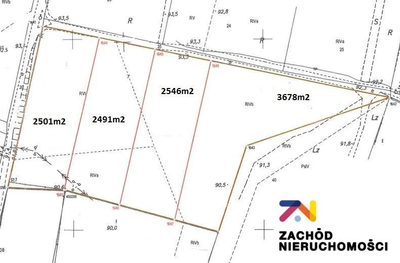 Oferujemy Państwu na sprzedaż działki budowlane o pow. 3678m2 zlokalizowaną w gminie Zabór - 2