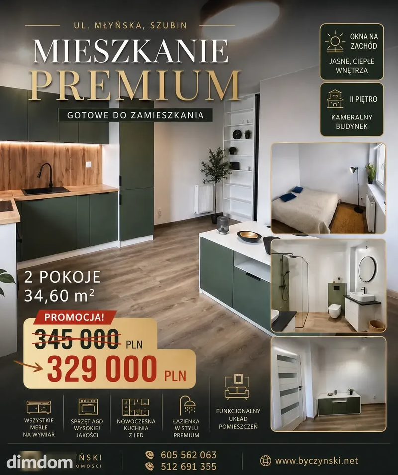 Dwupokojowe, gotowe do wprowadzenia, osiedle Harmonia - 1 M15 promo.png