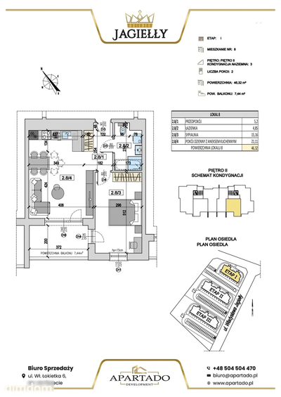 Mieszkanie nr 8 |45,44 m² | Os. JAGIEŁŁY | Windy - 5