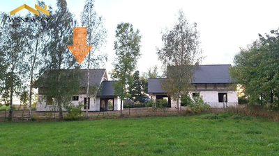 Dom w budowie 147,48m², działka 1000m², Stegny - 4