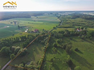 Działka 1.13ha z warunkami zabudowy, Łozy-Braniewo