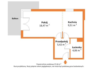 Nowoczesna kawalerka z balkonem | Zgierz | 2020 r. - 2