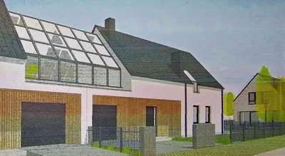 Działka z projektem na dwa domy dwulokalowe - 4