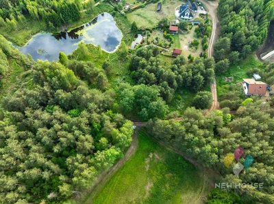 Działka  w otoczeniu lasu, widok na staw - 5