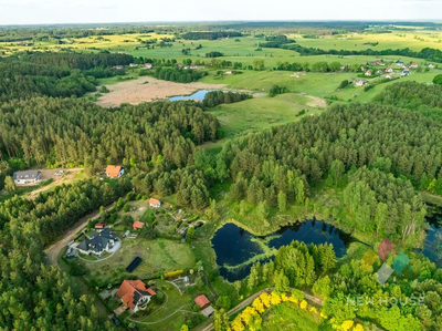 Działka  w otoczeniu lasu, widok na staw - 2