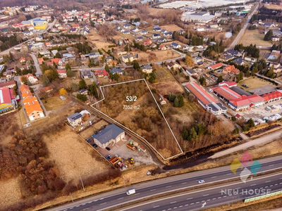 Działka inwestycyjna, S7, MPZP, media 7 352 m2 - 3