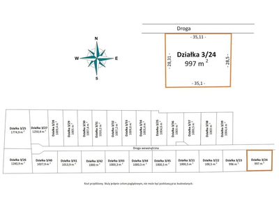 Działki budowlane Bądzyń - od 149 zł/m² MPZP - 2