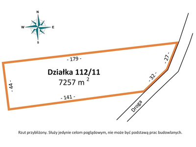 DZIAŁKA ROLNA NR 112/11 O POWIERZCHNI 7 256 m² – N - 2
