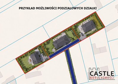Działka z możliwością podziału na3 działki - 3