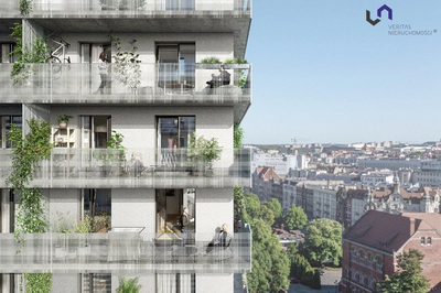 Nowoczesny superbudynek, złożony z trzech kaskadowych tarasowców z otwartym, miejskim parterem, wygodnymi apartamentami i balkonami pod centralnym adresem w mieście. - 2
