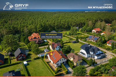 Dom nad morzem w Rowach | bliźniak 105,33 m² | działka 245 m² | blisko plaży 700 m i Słowińskiego Parku Narodowego