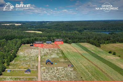 Działki 50 m od jeziora, świetna lokalizacja