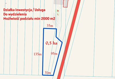 Działka usługowa min 20ar max 50ar Pałecznica Kol - 2