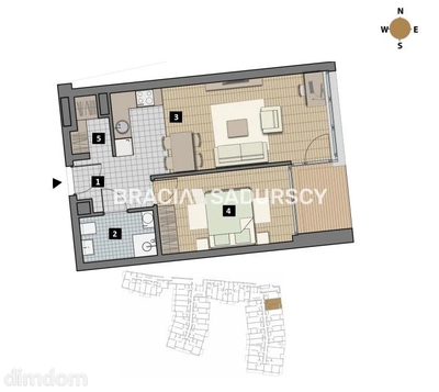 Dostępne mieszkania od 25m2 do 63m2. - 5