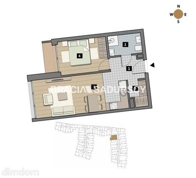 Dostępne mieszkania od 25m2 do 63m2. - 5