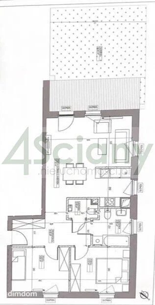 Mieszkanie o powierzchni 63,95 m² z ogrodem o powierzchni 34,90 m². - 3